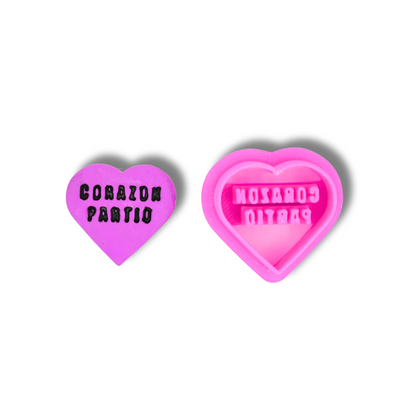 Spanish Anti-Valentine Conversation Hearts - Clay Cutters