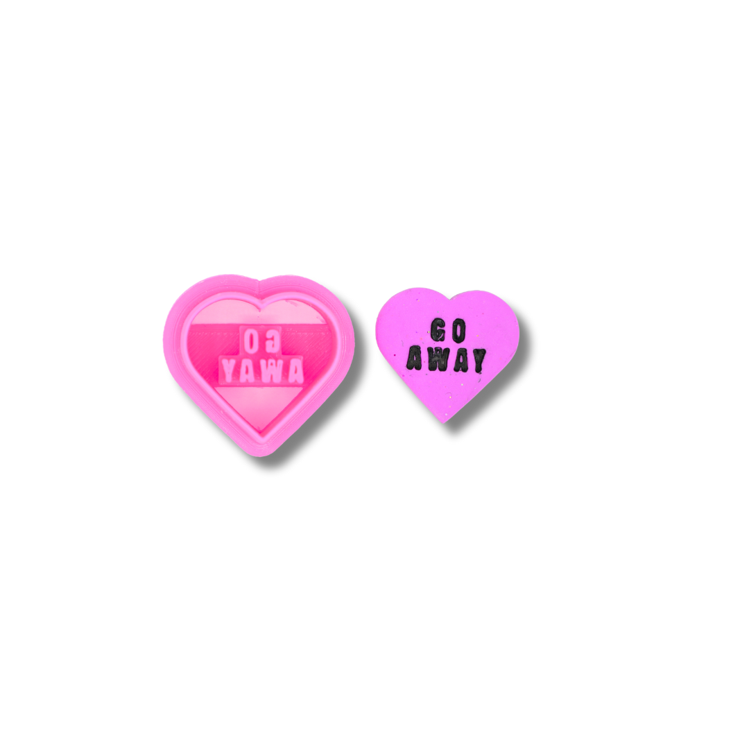 Anti-Valentine Conversation Hearts - Clay Cutters