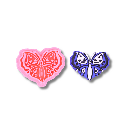 Heart Butterfly - Polymer Clay Cutter