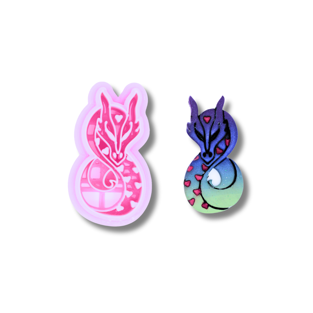 Love Dragon - Polymer Clay Cutter