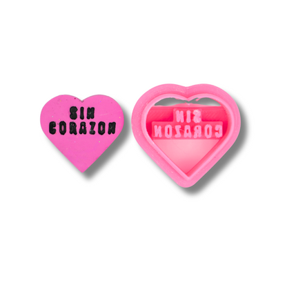 Spanish Anti-Valentine Conversation Hearts - Clay Cutters