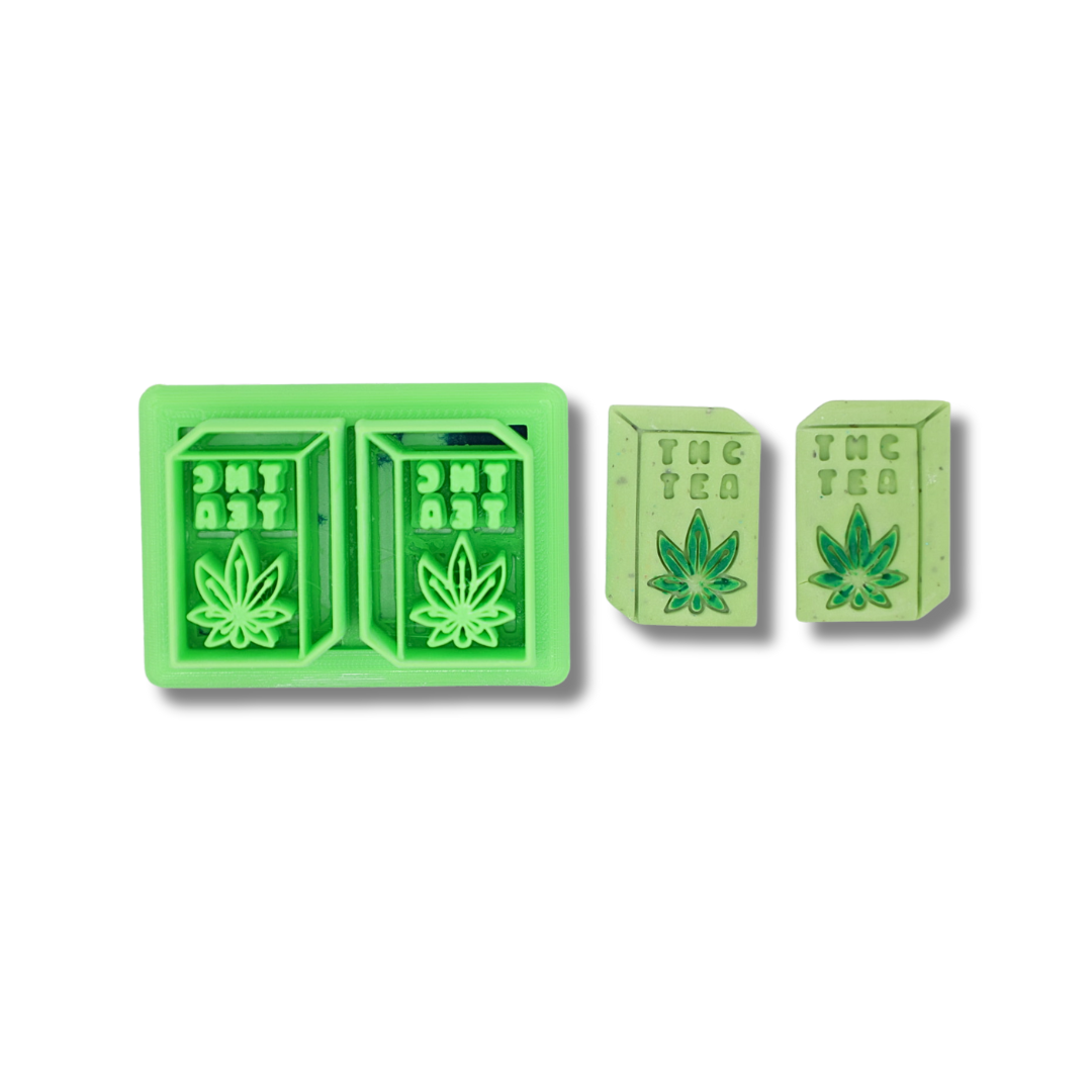 THC Tea Double - Polymer Clay Cutter