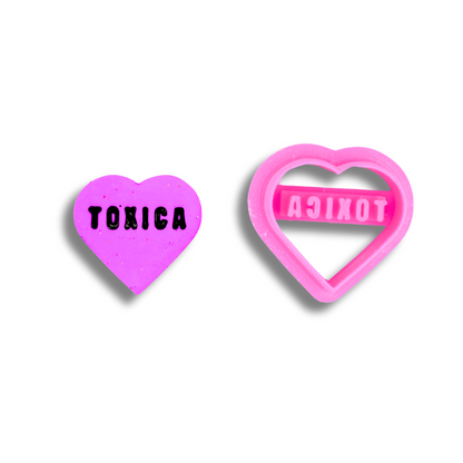 Spanish Anti-Valentine Conversation Hearts - Clay Cutters