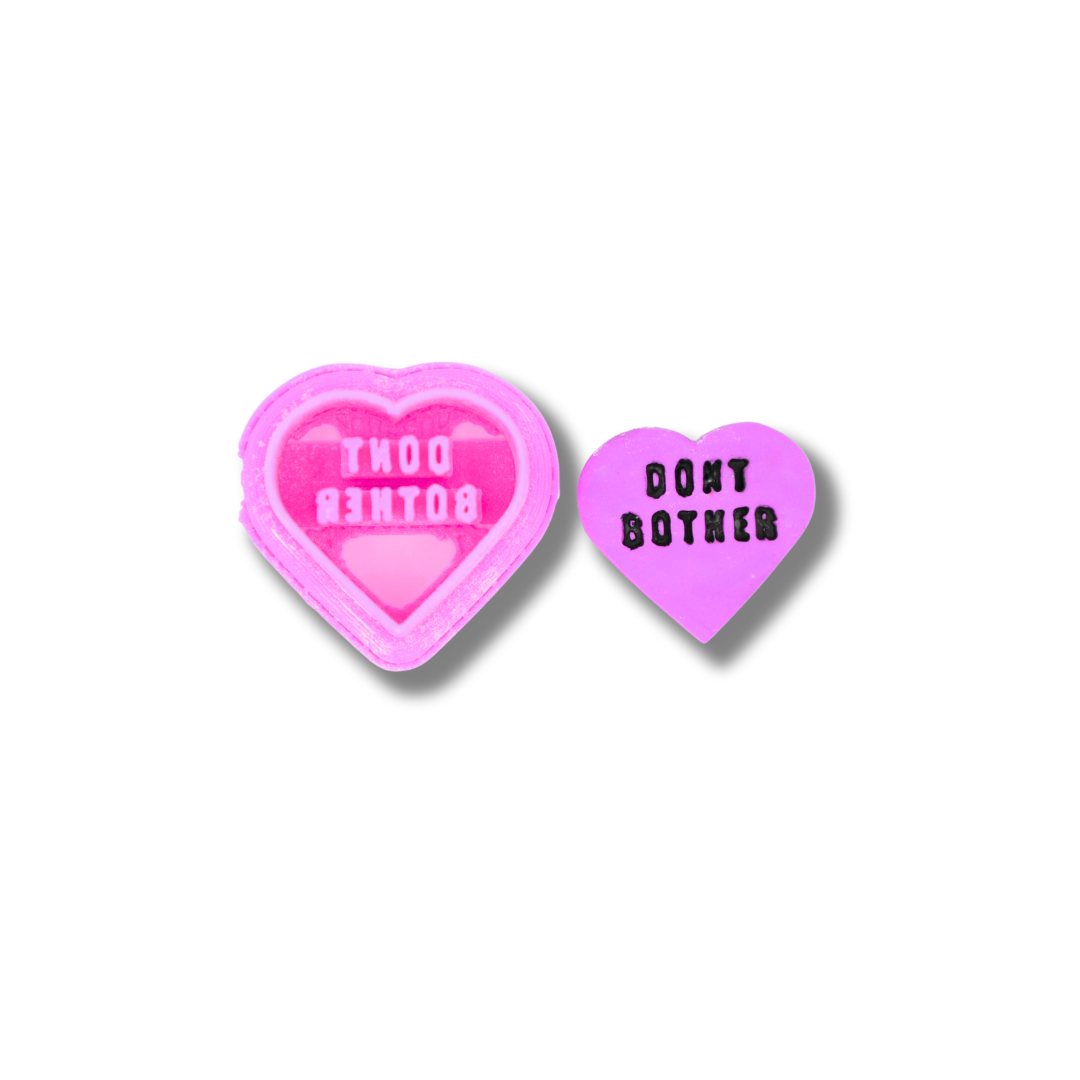 Anti-Valentine Conversation Hearts - Clay Cutters