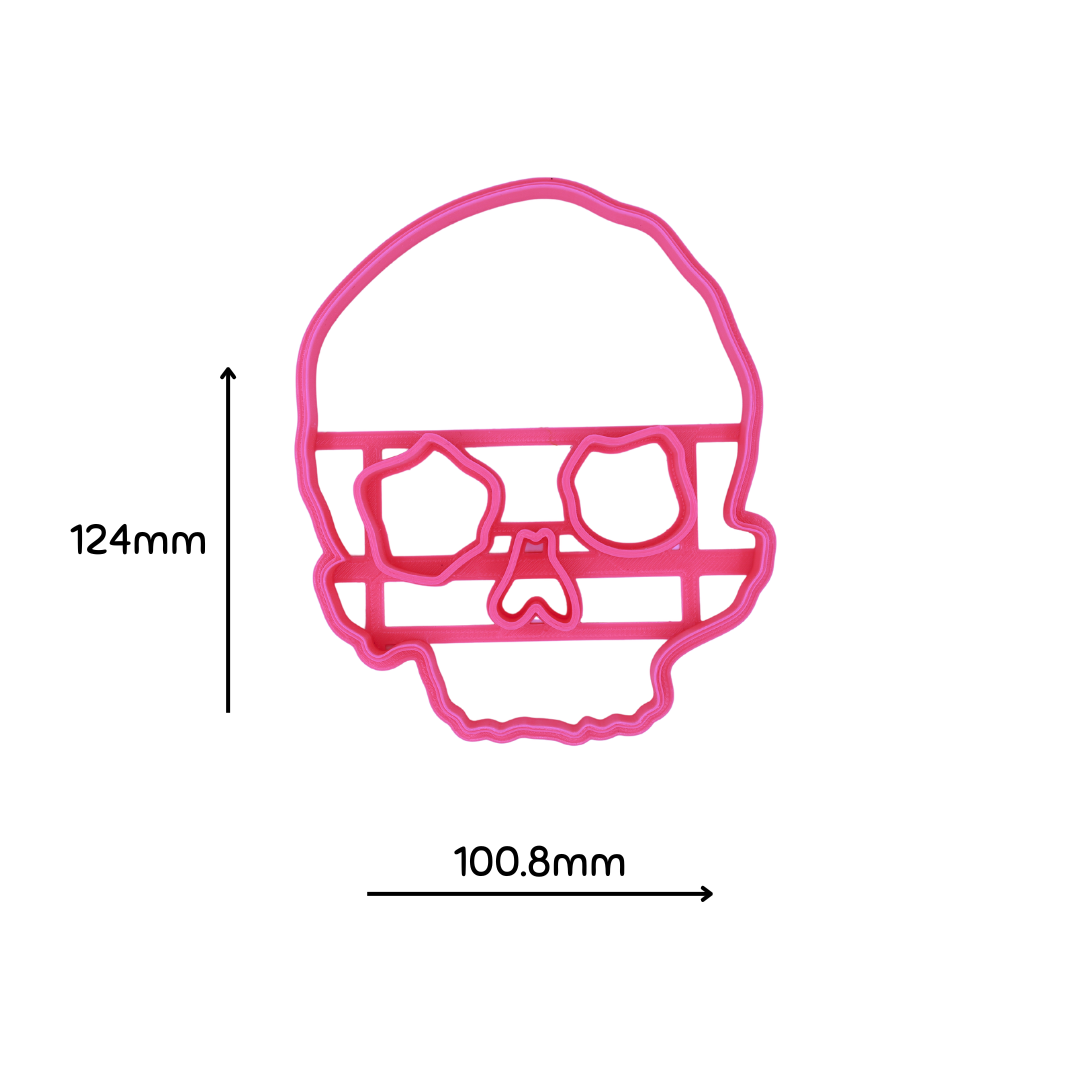 Half Skull Trinket Dish - Polymer Clay Cutter