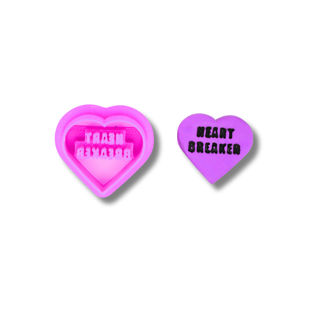 Anti-Valentine Conversation Hearts - Clay Cutters