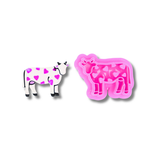 Heart Cow - Polymer Clay Cutter Set