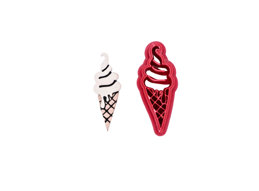 Ice cream Cone - Polymer Clay Cutter