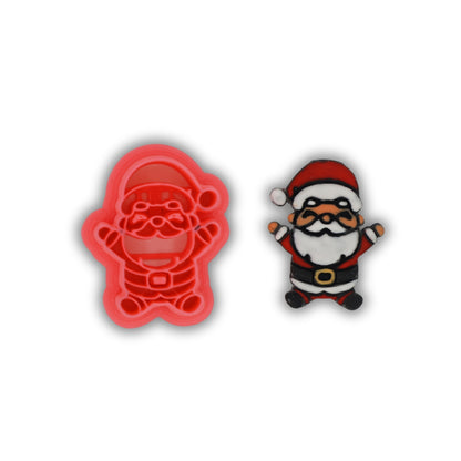 Kawaii Santa - Polymer Clay Cutter