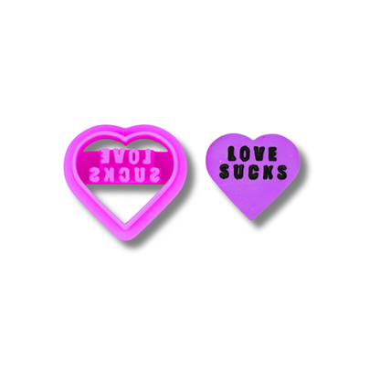 Anti-Valentine Conversation Hearts - Clay Cutters