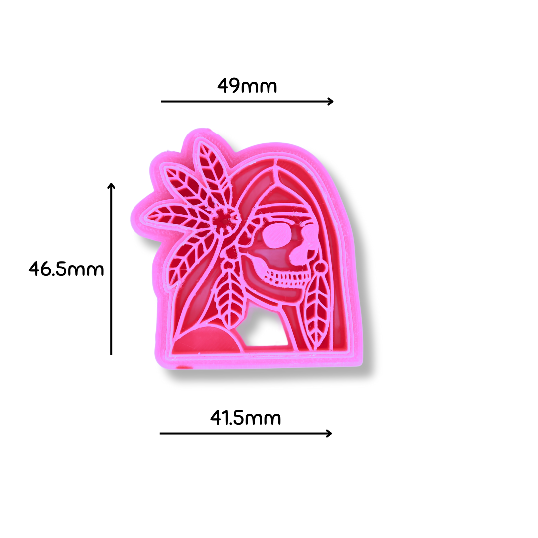Native Skull - Polymer Clay Cutter