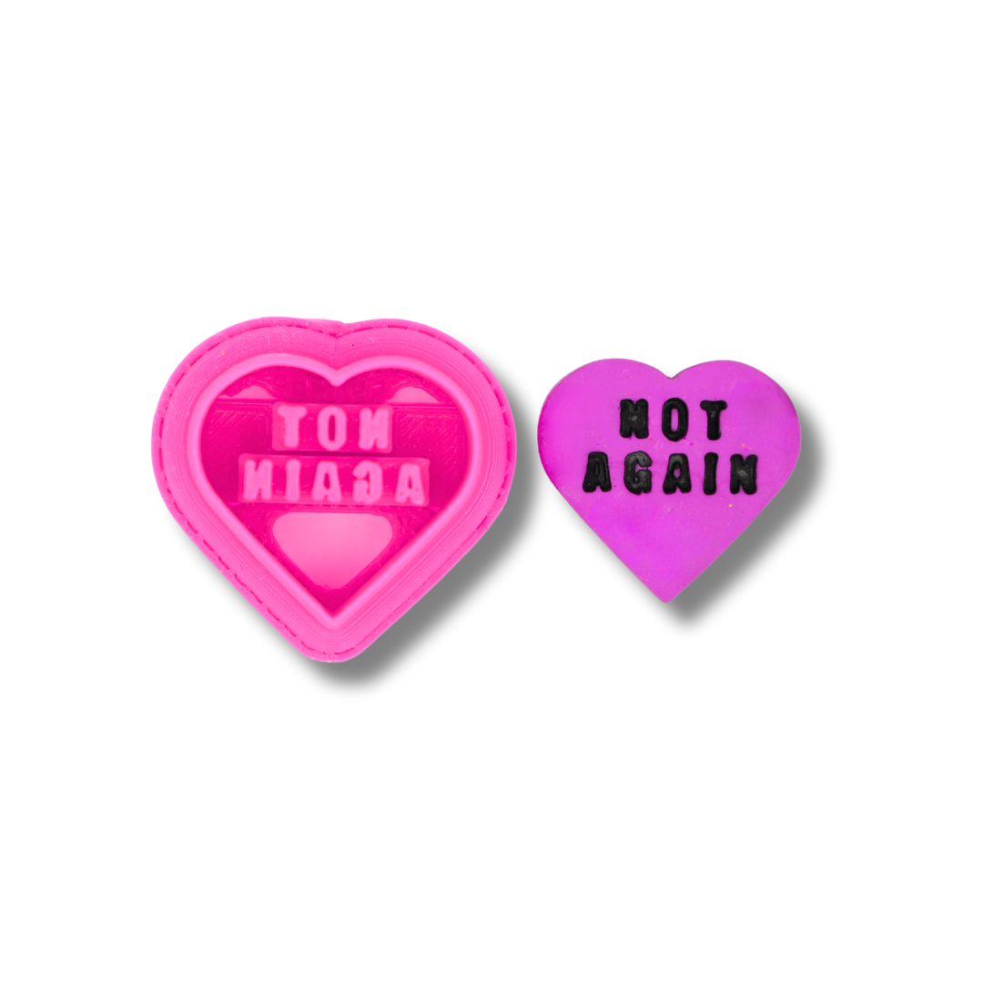 Anti-Valentine Conversation Hearts - Clay Cutters