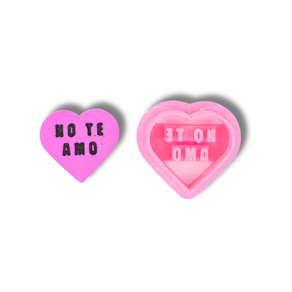 Spanish Anti-Valentine Conversation Hearts - Clay Cutters