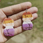 Body Positivity Lesbian Flag - Handmade Polymer Clay Earrings