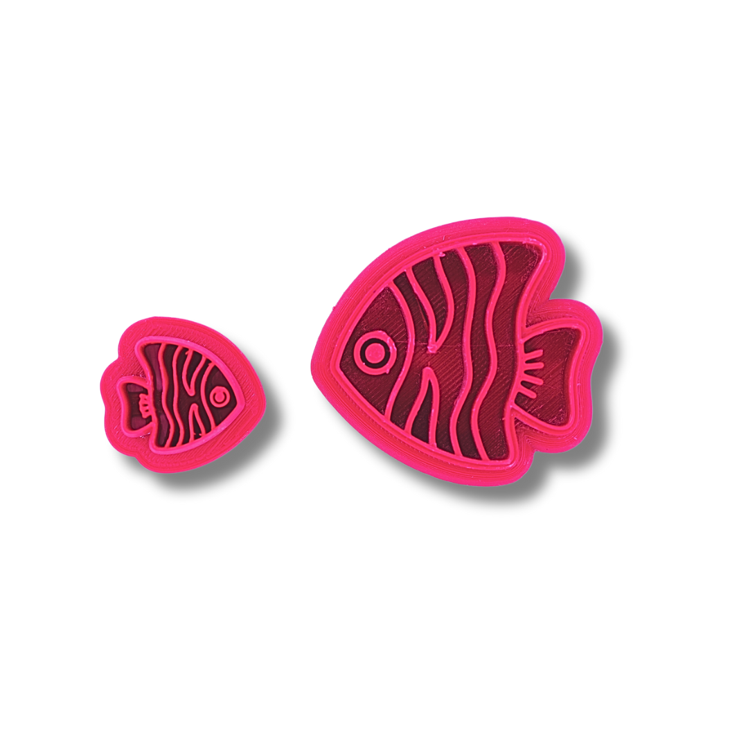 Striped Fish - Polymer Clay Cutter