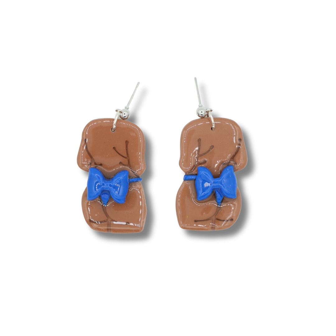 Body Positivity Dark Tan- Handmade Polymer Clay Earrings