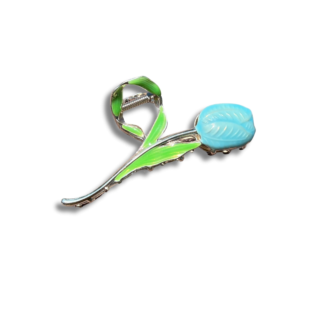 Blue Tulip - Hair Claw Clip