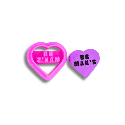 Anti-Valentine Conversation Hearts - Clay Cutters