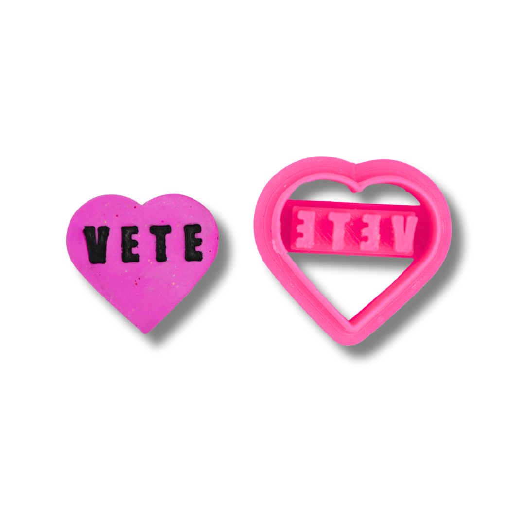 Spanish Anti-Valentine Conversation Hearts - Clay Cutters