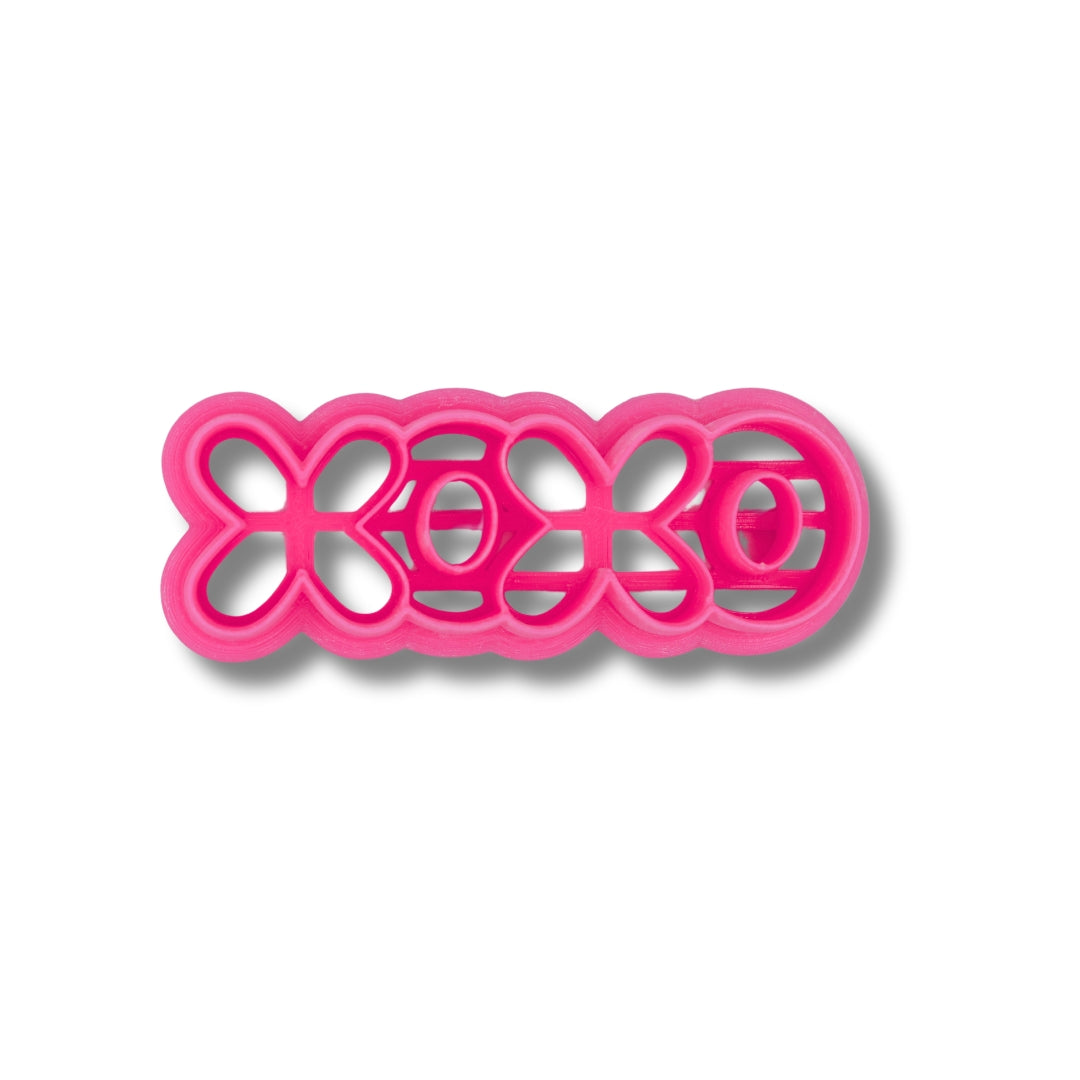 XOXO Hair Barrette - Polymer Clay Cutter