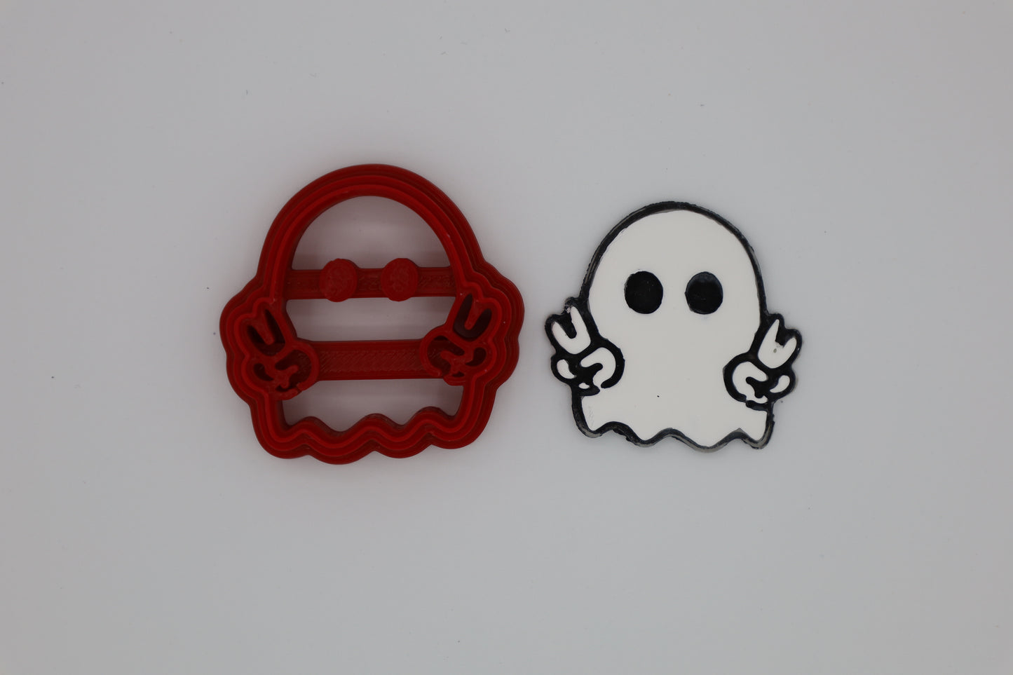 Peace Ghost - Polymer Clay Cutter