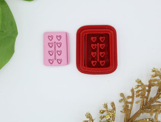 Love Domino - Polymer Clay Cutter