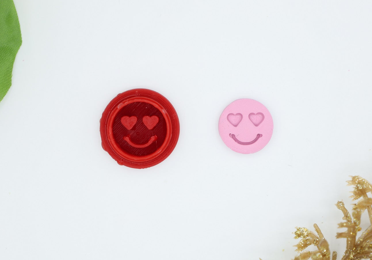 Heart Smiley - Polymer Clay Cutter