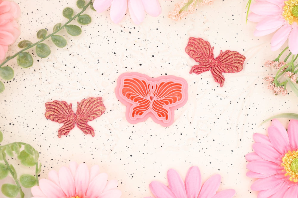 Striped Butterfly - Polymer Clay Cutter