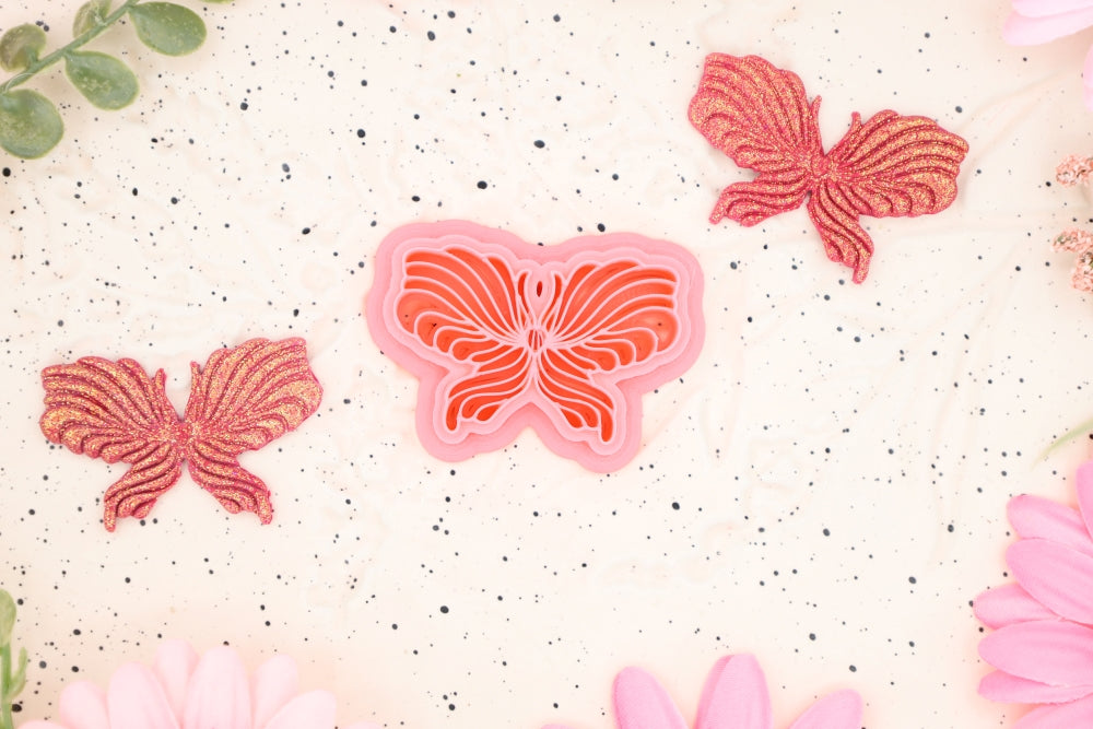 Striped Butterfly - Polymer Clay Cutter