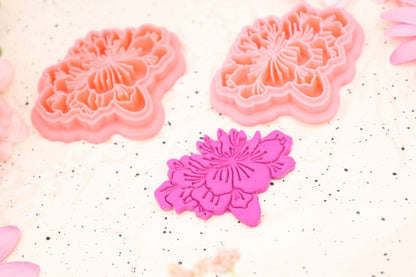 Blossomed Marigold - Polymer Clay Cutter