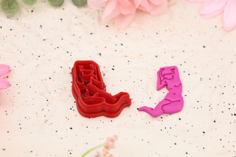 Posing Goddess - Polymer Clay Cutter