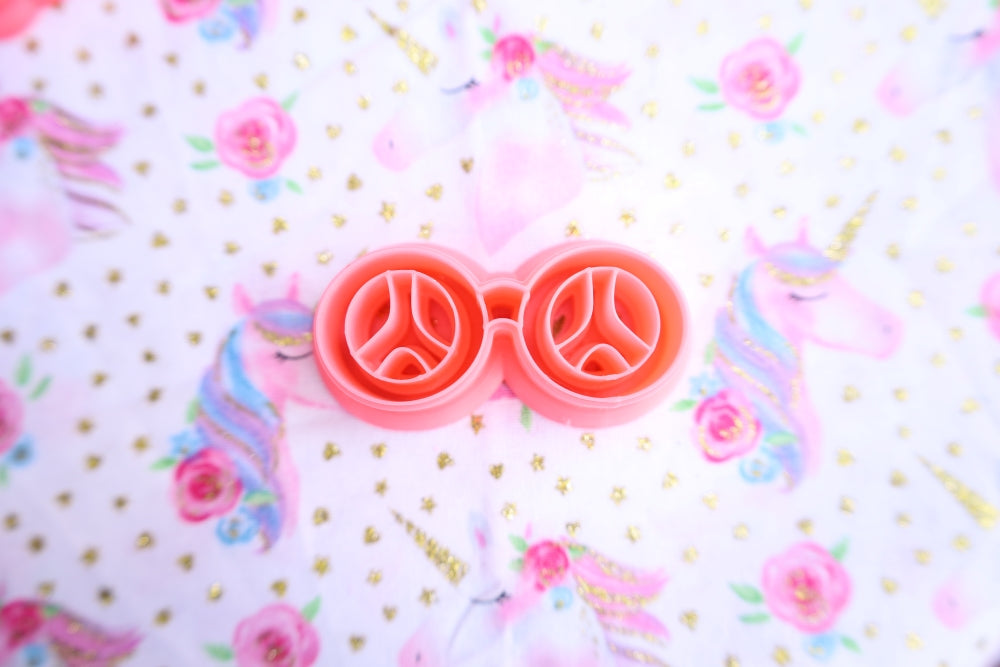 Peace Sunglasses - Polymer Clay Cutter