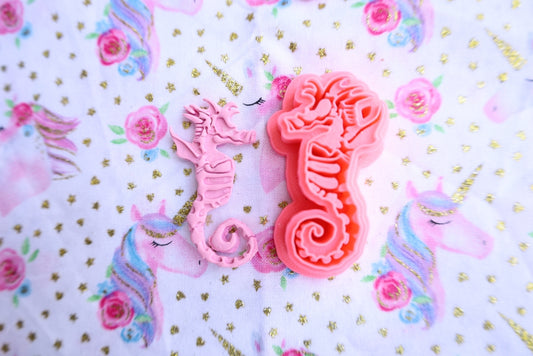 Seahorse Skeleton  - Polymer Clay Cutter