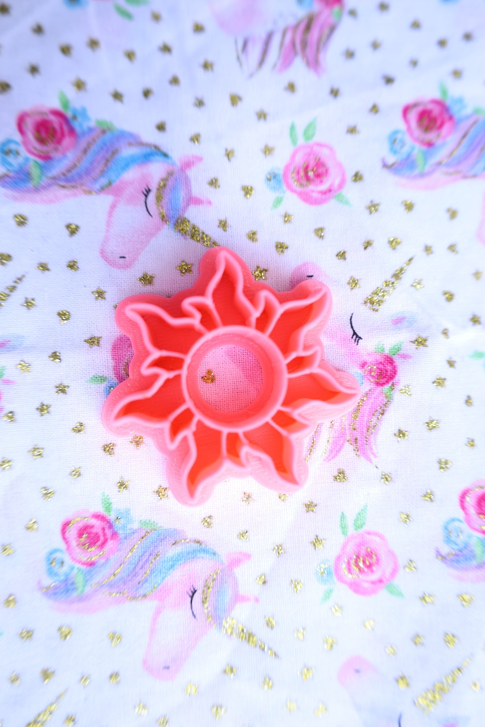 Sun with Center Cutout - Polymer Clay Cutter