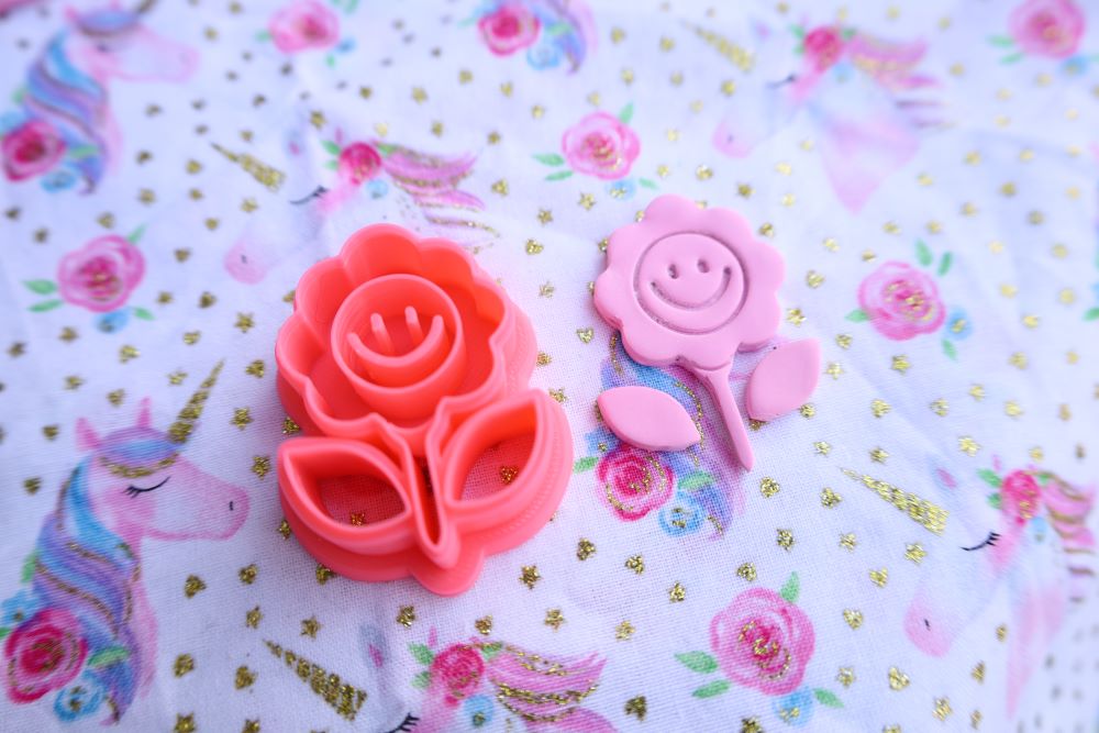 Groovy Flower 4 Piece Cutter - Polymer Clay Cutter