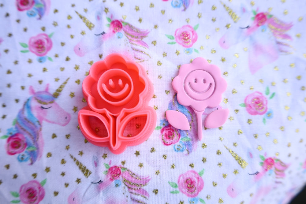 Groovy Flower 4 Piece Cutter - Polymer Clay Cutter