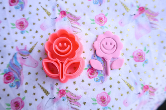 Groovy Flower 4 Piece Cutter - Polymer Clay Cutter