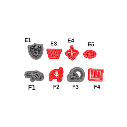 Football Logos Full Set - Polymer Clay Cutters