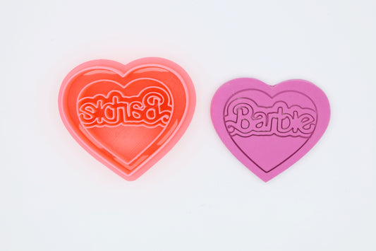 Barbie Heart Polymer Clay Cutter