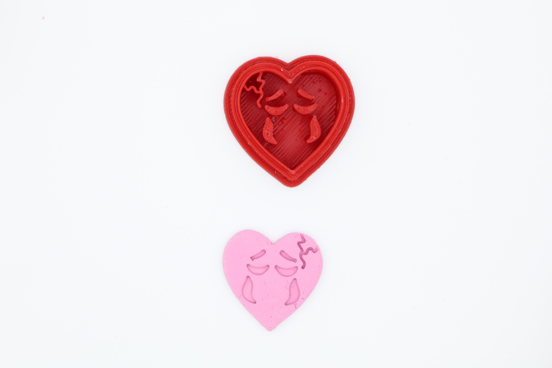 Broken Heart - Polymer Clay Cutter