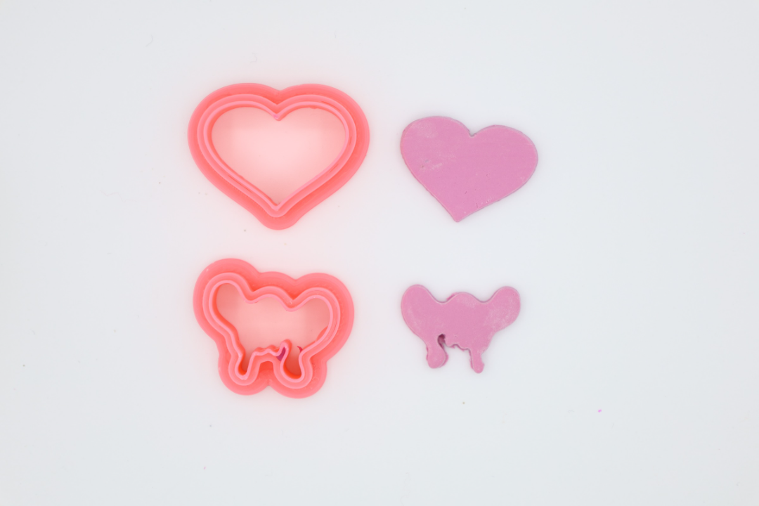 Dripping Heart - Polymer Clay Cutter