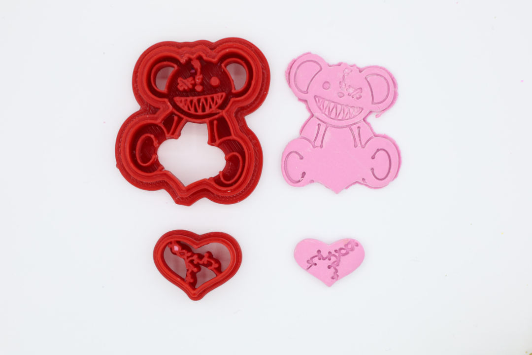 Evil Teddy Bear - Polymer Clay Cutter