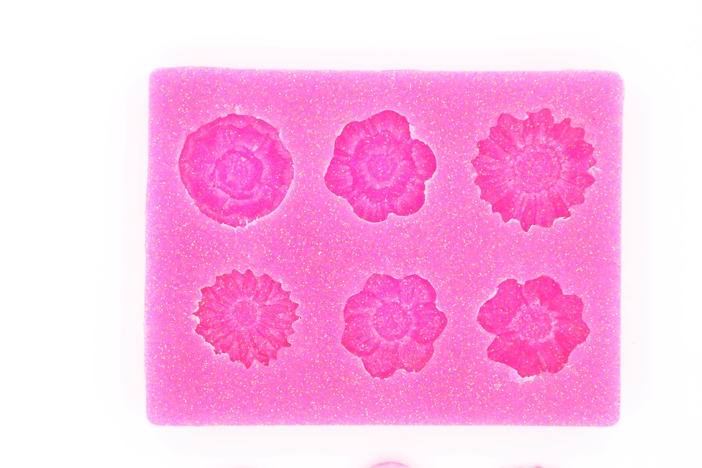 6 Detailed Flowers Mold