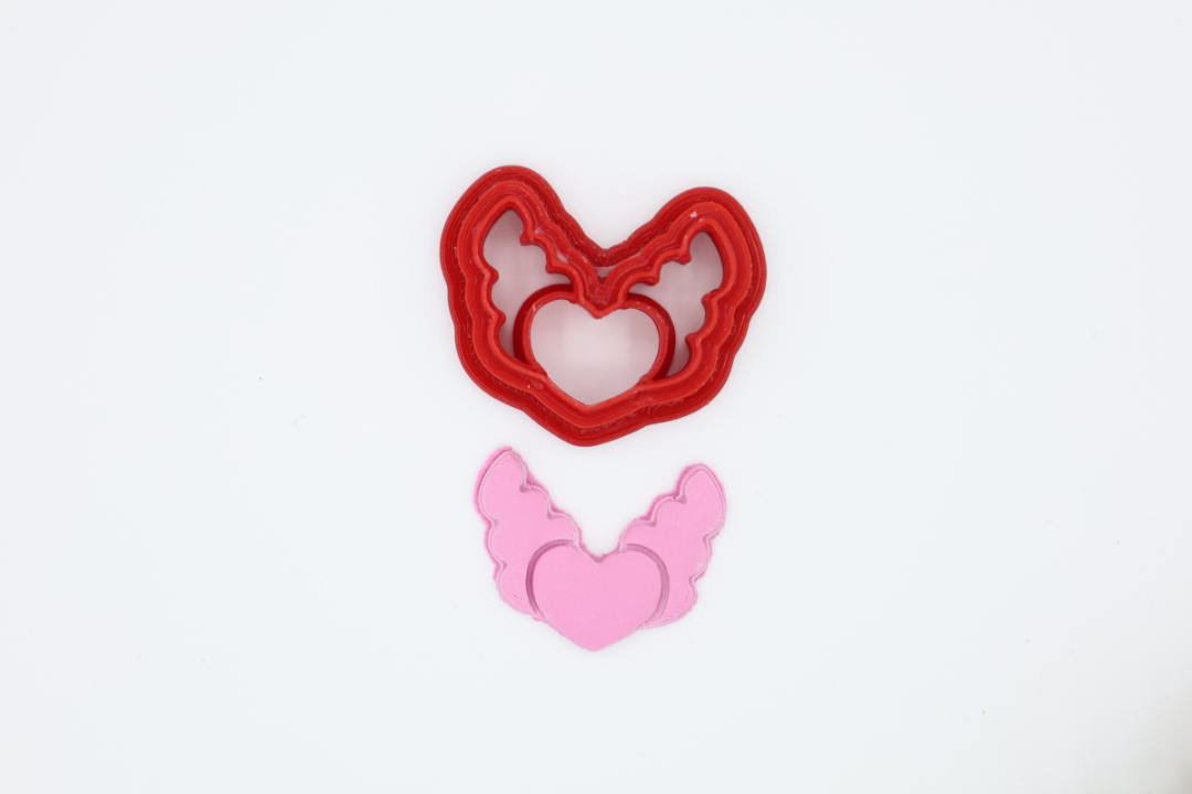 Winged Heart- Polymer Clay Cutter