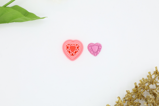 Heart Diamond - Polymer Clay Cutter