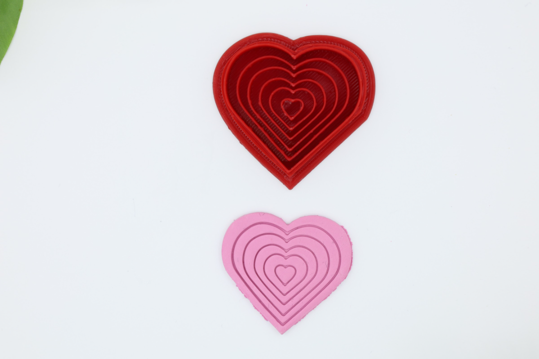 Heart Ripple - Polymer Clay Cutter