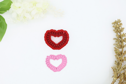 Heart Wreath - Polymer Clay Cutter