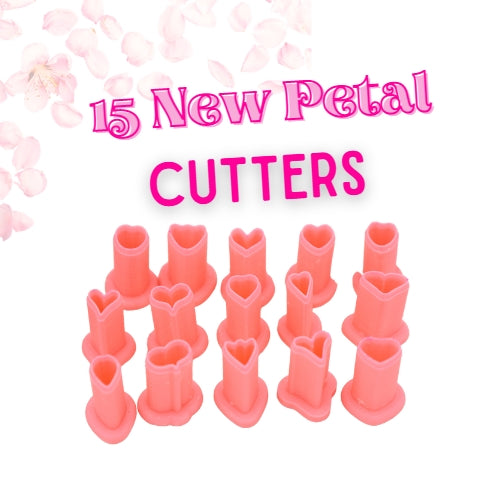 Petal Cutters 15 Piece Set - Polymer Clay Cutter