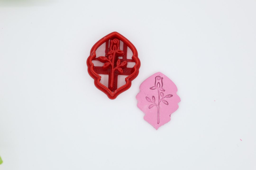 Rose Imprint - Polymer Clay Cutter