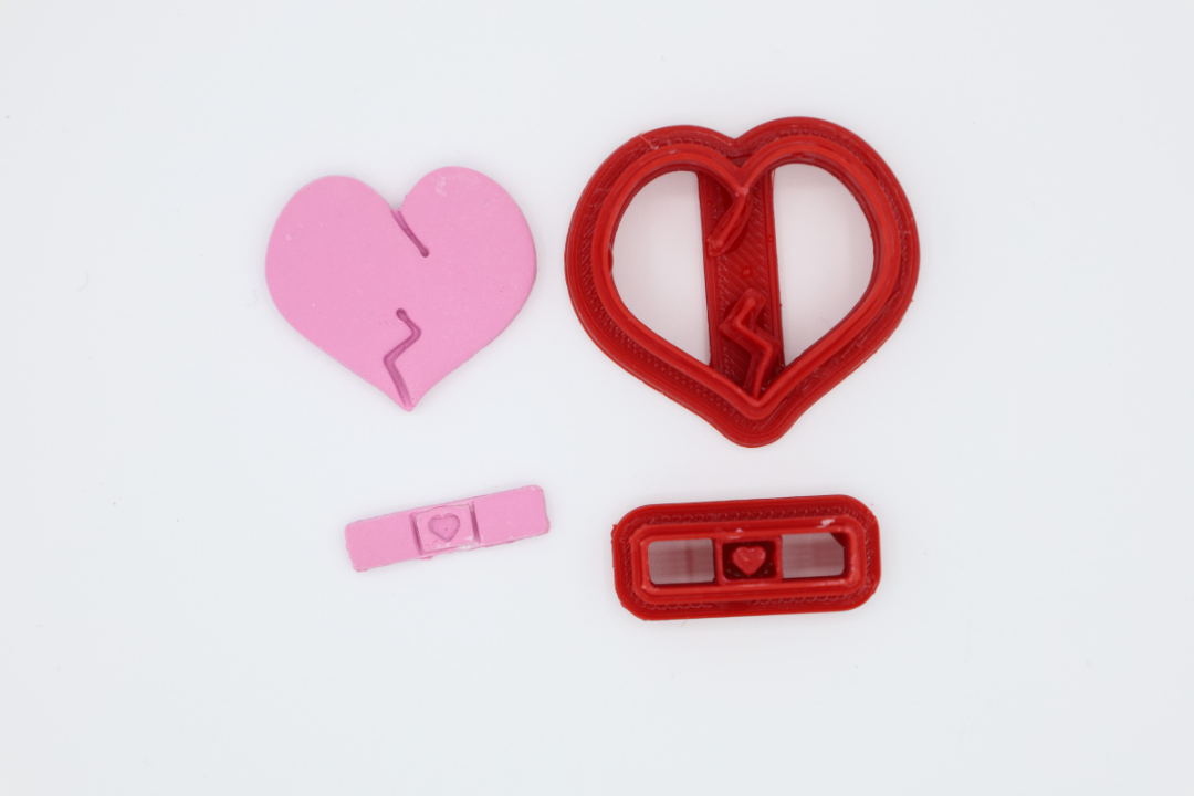 Mended Heart - Polymer Clay Cutter